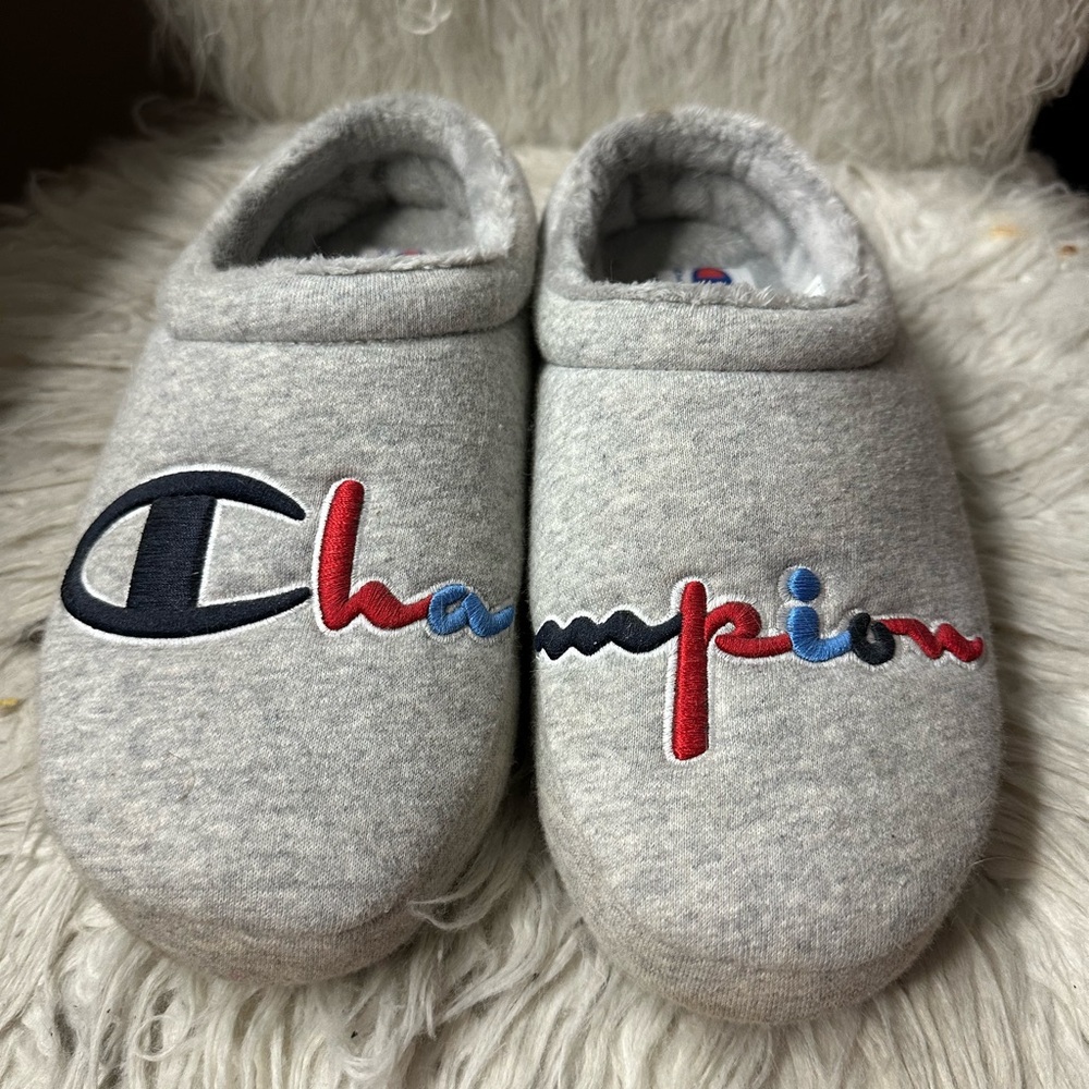 Champion Gray Slippers